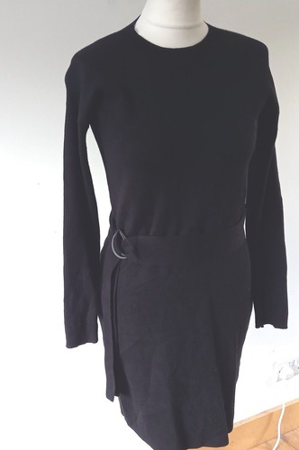 Belted Knee Length Jumper Dress 