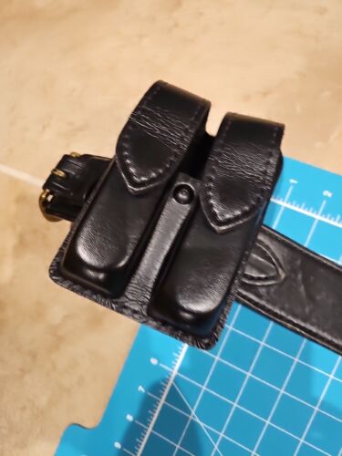 Jay-Pee Don Hume Maker Leather Adjustable Police Gun Belt Hunting Holster Glock - Picture 3 of 12