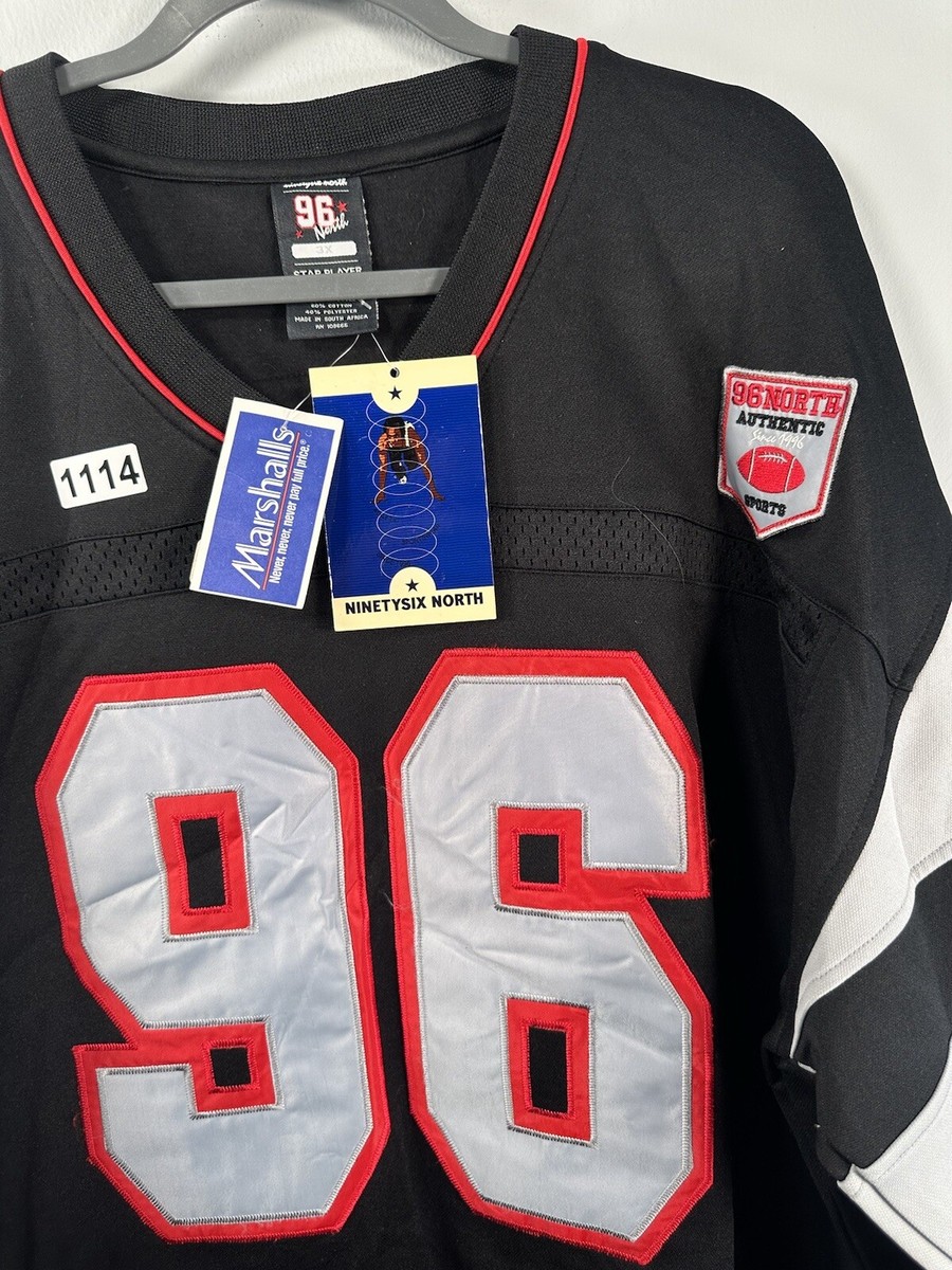 BNWT Vtg Y2K 96 North Mens Football Jersey #96 Mens Size 3XL
