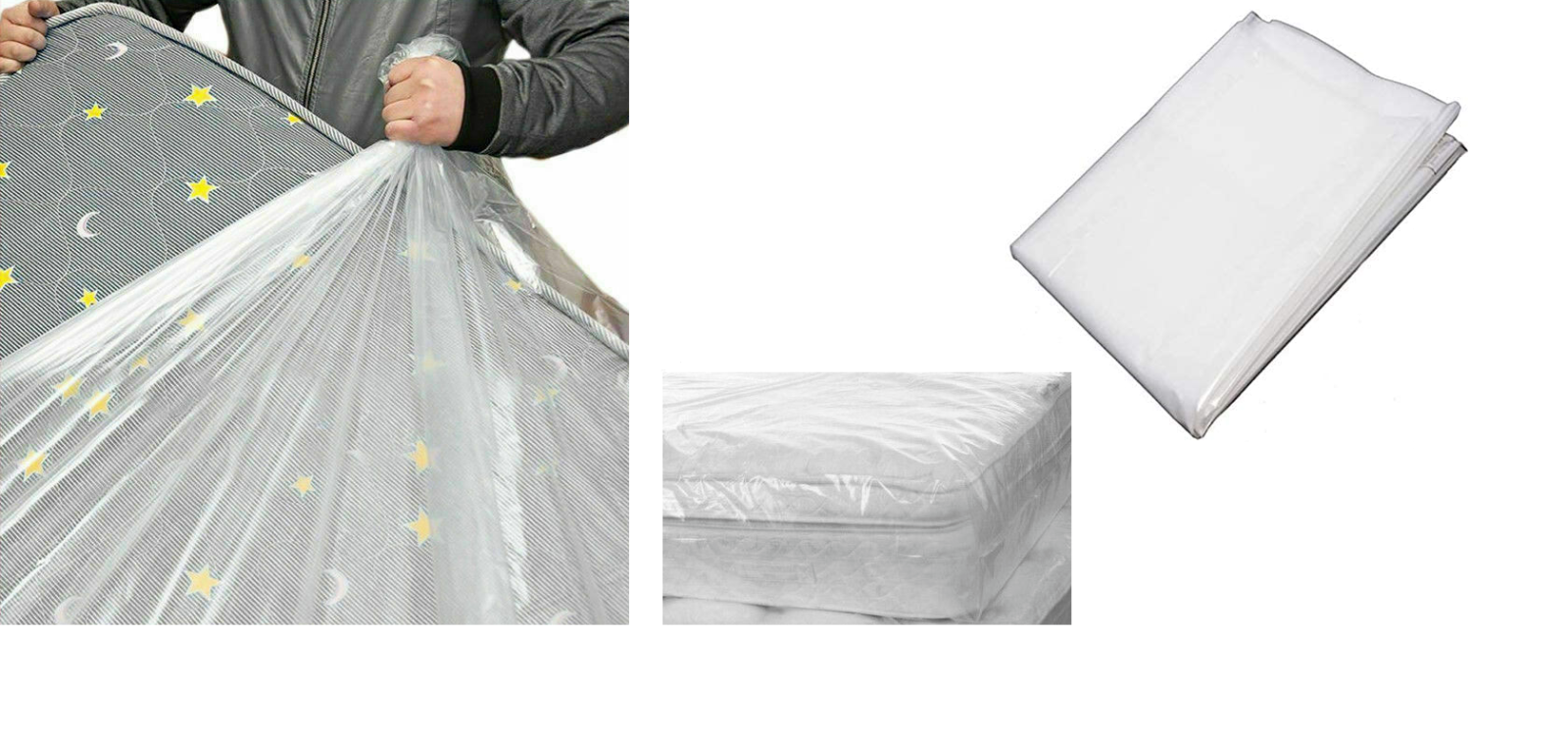 Plastic Storage Bags Heavy Duty For 6ft Super King Mattress Removal Moving Home