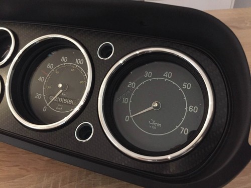 Per Ford Escort mk1 mk2 Anelli Alluminio Strumenti Strumentazione 8 pezzi - Imagen 4 de 10