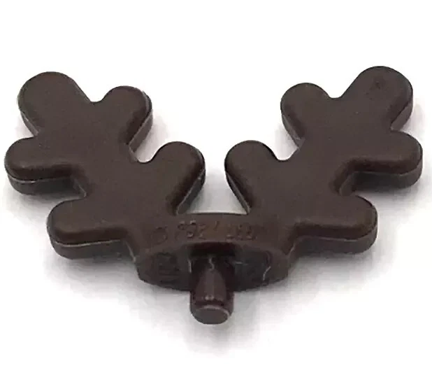 LEGO New Reindeer Mask Minifigure Headgear Medium Nougat Dark Brown Antlers D103 - Image 4 of 4