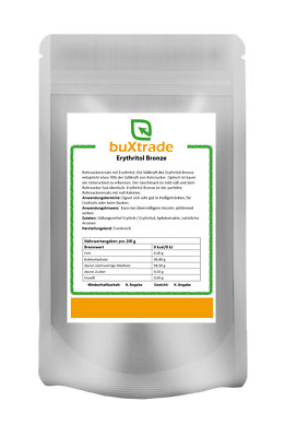 500g | brauner Rohrzucker aus Erythritol | Erythrit Bronze | Buxtrade | GMO frei