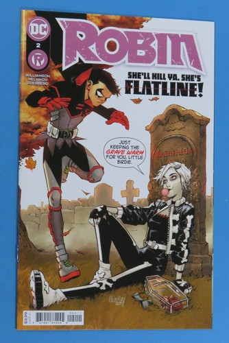 Lote de dos cómics Robin #1 y #2 2021 primera y segunda aparición completa de Flatline - Imagen 4 de 11