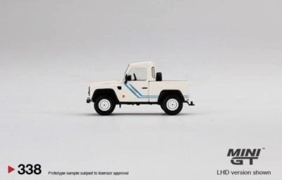 Land Rover Defender 90 Pickup - White - TSM Mini GT - 00338