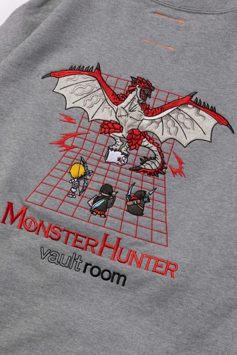 vaultroom × Rathalos CREWNECK / BLK Lサイズ vaultroom × Rathalos CREWNECK / BLK Lサイズ
