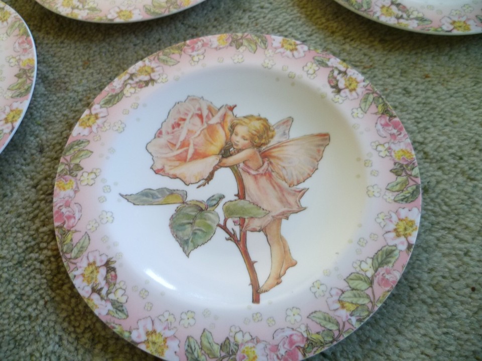 EMMA BRIDGEWATER FLOWER FAIRY AND ROSES DOLLIES CHILDRENS MELAMINE TEA