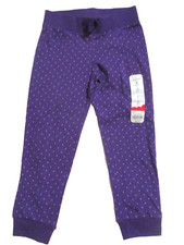 NEW GIRLS SIZE 4 JUMPING BEANS PANTS PURPLE TINY DOTS SOFT COTTON POLYESTER