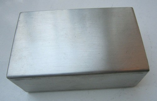 COLLECTIBLE HANDCRAFTED H TINN NORWEGIAN 4x2 3/8x1.5 LG PEWTER MATCHBOX HOLDER - Picture 3 of 10