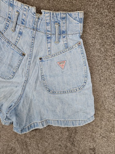 Pantalones cortos de jean vintage Guess by Georges Marciano para mujer talla 29 (26x4) tiro alto - Imagen 13 de 15