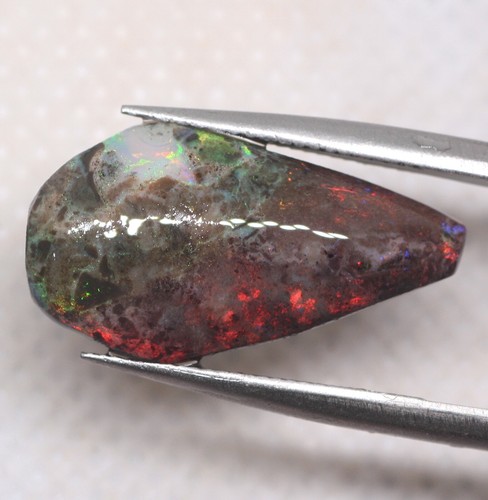 Australia Color Superior ANDAMOOKA MATRIZ DURA ÓPALO Corte Rubrote Áspero 7.00cts - Imagen 4 de 8
