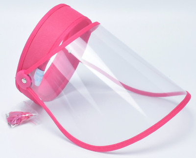 Adjustable Flip Up Reusable Face Shield Visor Whole Face Clear Dust 2 Pack