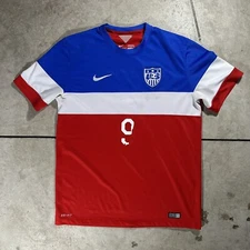 Nike Men’s Large Dri-Fit USA US 2014 Soccer Jersey USMNT World Cup Bomb Pop