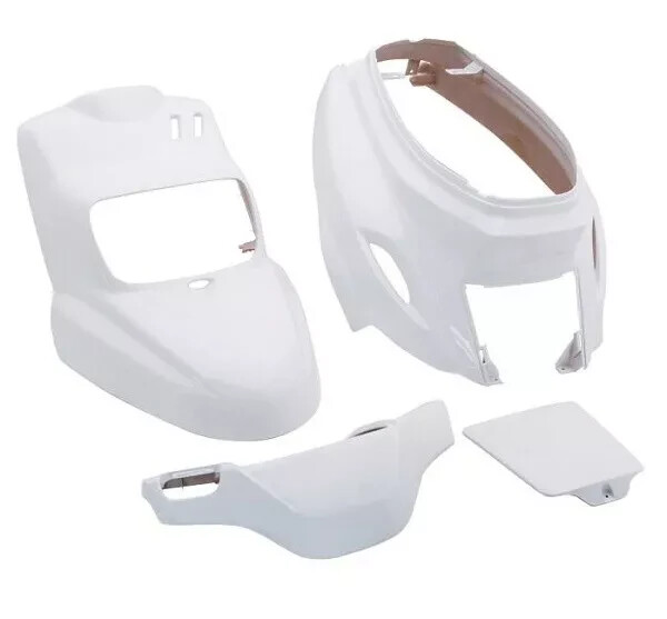 Kit carénage blanc de 4 pièces pour scooter MBK Booster et YAMAHA Bws après 2004