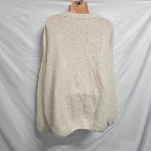 Free People Angelic Crew Neck Alpaca Pullover Sweater Women Size S Ivory - Picture 10 of 17
