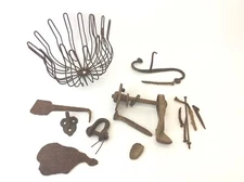 Mixed Lot Vintage Used Metal Hardware Blade Tools Objects