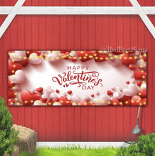 Happy Valentines Day 045 indoor outdoor banner sign