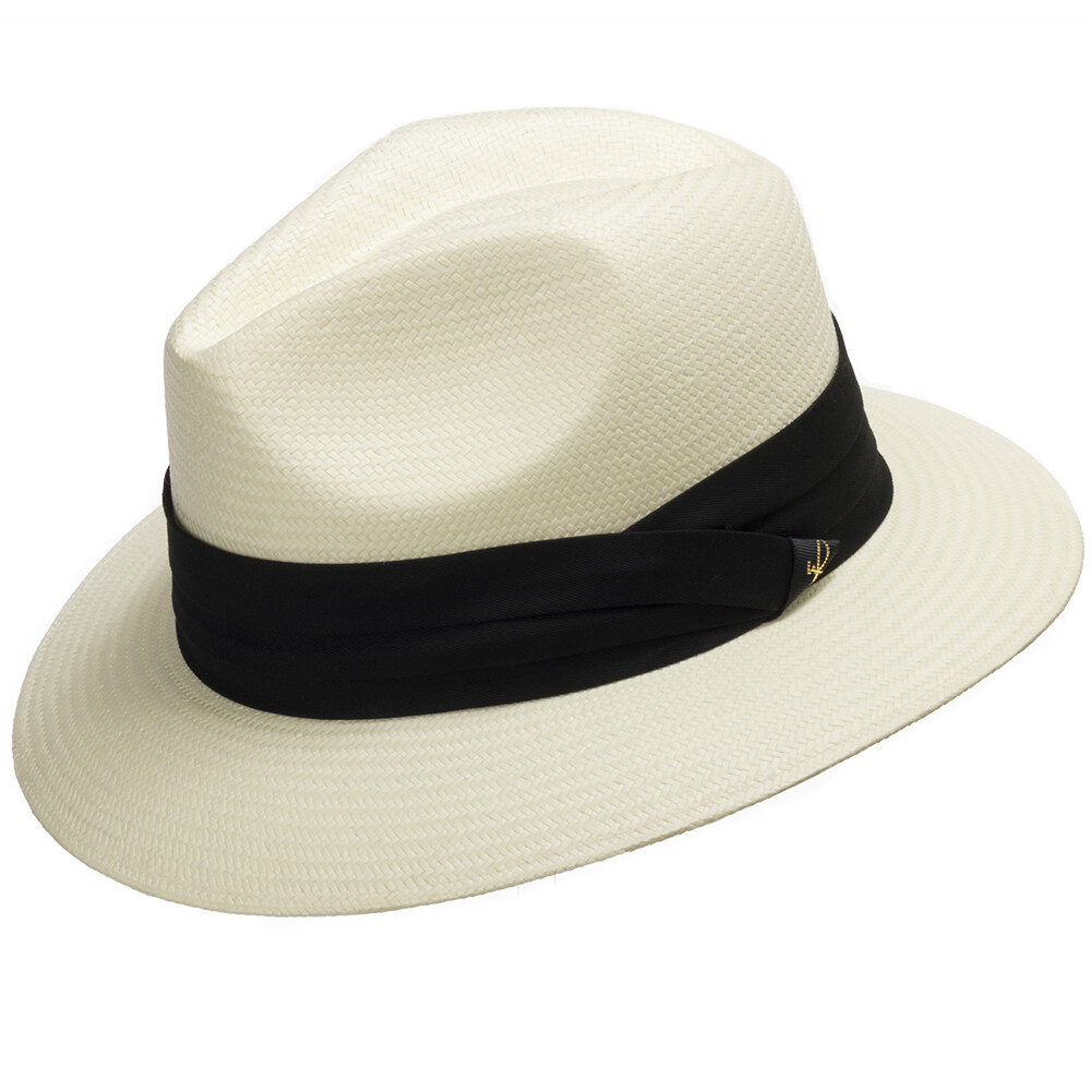 Ultrafino MONTE CRISTO Classic Fedora Straw Panama Hat Sun  display picture 3