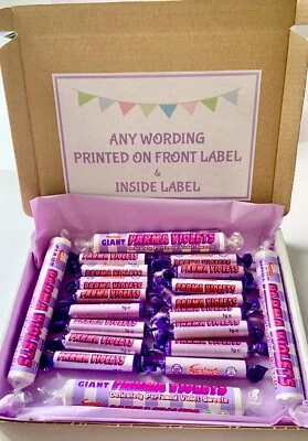 Personalised PARMA VIOLETS Sweets Gift Box