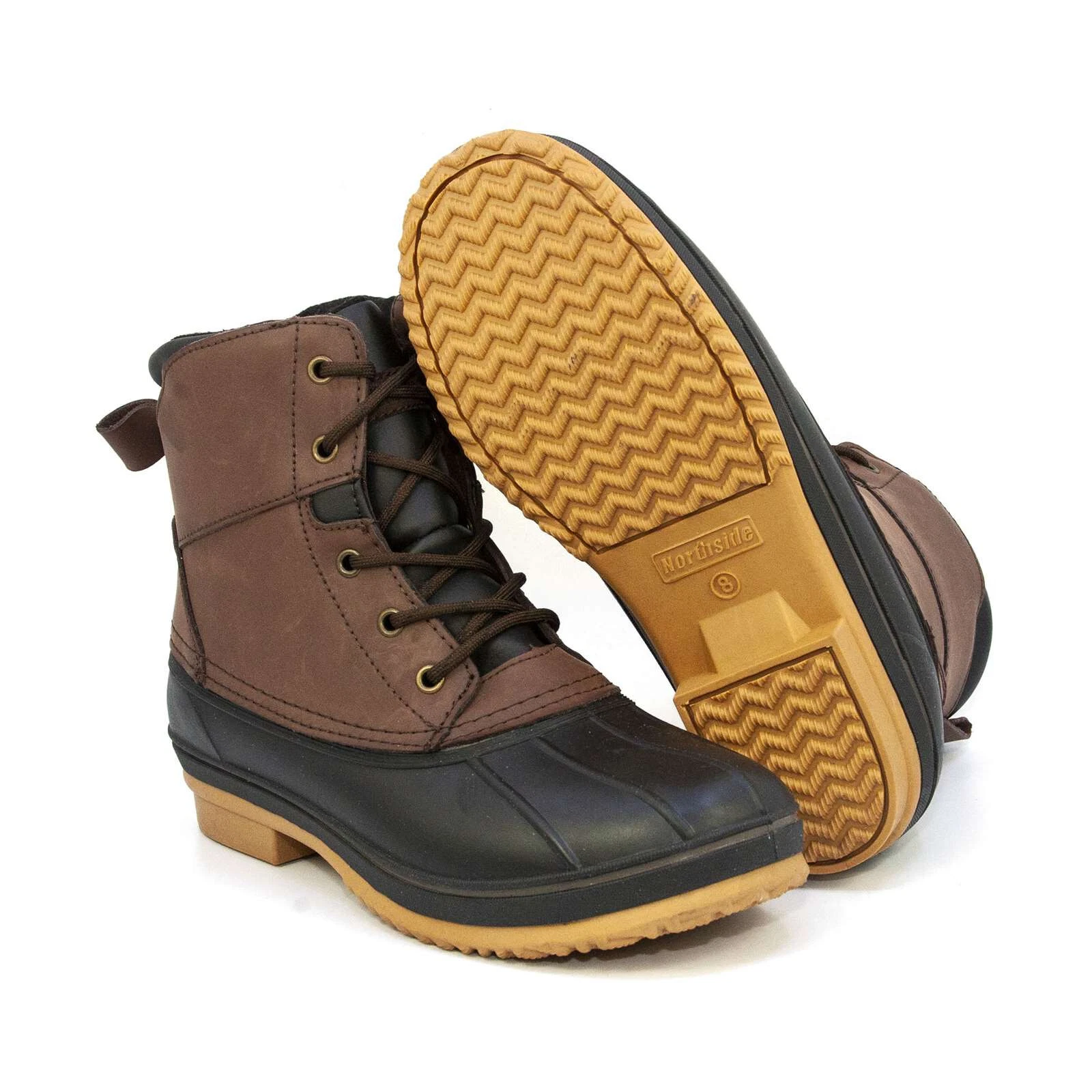 Men's Snow Boots Northside Lewiston Insulated Waterproof Leather Duck Boots
Opens in a new window or
