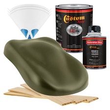 Hot Rod Flatz Olive Drab Green Quart Kit Urethane Flat Auto Car Paint Kit