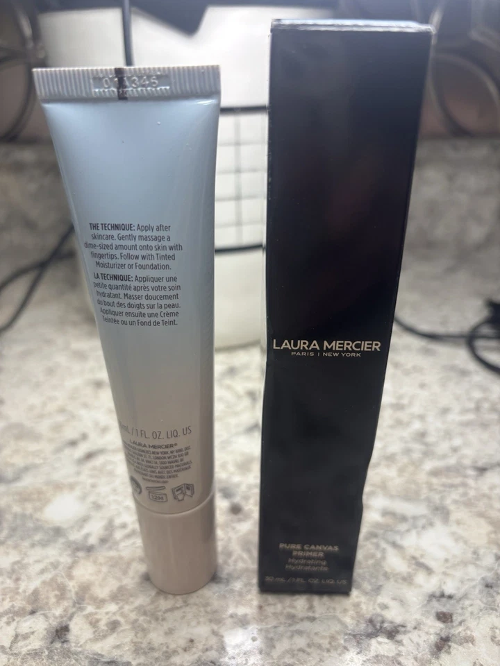 Laura Mercier Pure Canvas Face Primer Hydrating 30 ml / 1 fl oz *New In Box* - Image 3 of 3