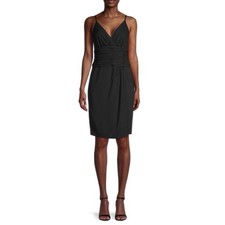 NEW Calvin Klein Women's Black Sheath Dress Size 4 Party Cocktail $179