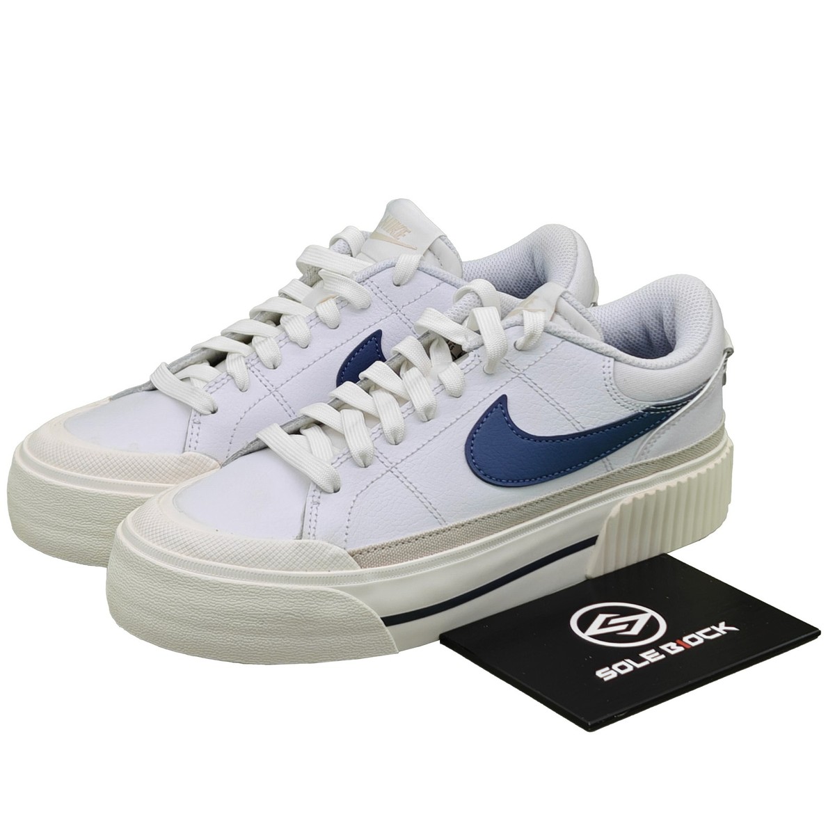 Nike Court Legacy Lift White Diffused Blue W - DM7590-104 | eBay
