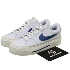 Nike Court Legacy Lift White Diffused Blue W - DM7590-104