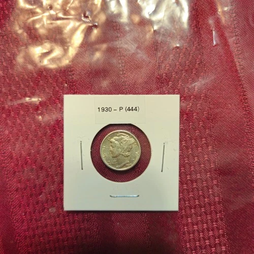 1930-P(444) Mercury Dime (90% Silver) AU