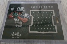 2011 Topps Inception Rookie Jumbo Relics Bilal Powell #JR-BP Grey /75 (MEM, RC)