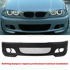 Front Bumper Cover Fit M-Tech Style For BMW E46 2000-2006 2Door Coupe