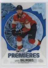2023-24 Upper Deck Ice Ice Premieres Blue 340/799 Uvis Balinskis #170 09wc