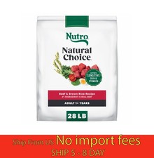 Nutro Natural Choice Adult Dog Food Beef Brown Rice 28lb Dry... wa