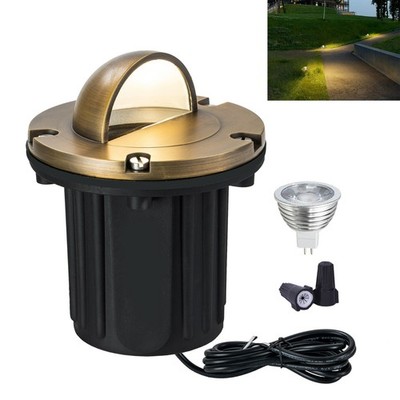 12V LED Low Voltage Landscape Solid Brass In-Ground Well Light Outdoor MR16 Bulb