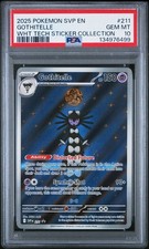 2025 POKEMON SVP EN-SV BLACK STAR PROMO #211 GOTHITELLE WHT TECH STICKER PSA 10
