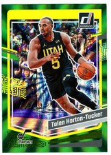 Talen Horton-Tucker 2023-24 Donruss GREEN LASER HOLO #49 Utah Jazz