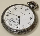 Antique 12s Model 3 7j Grade 303 Elgin Pocket Watch c1925 Parts or Restoration