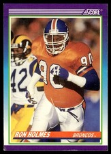 1990 Score Nfl Football Sports Trading Card 462 Ron Holmes Denver Broncos