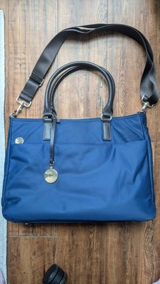 Lo & SONS O.G. 2 Travel Bag Blue Nylon Detachable Strap Weekender Laptop Large