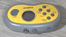 Insignia NS-R5111 Portable Digital AM/FM Radio Sport Yellow - TESTED -