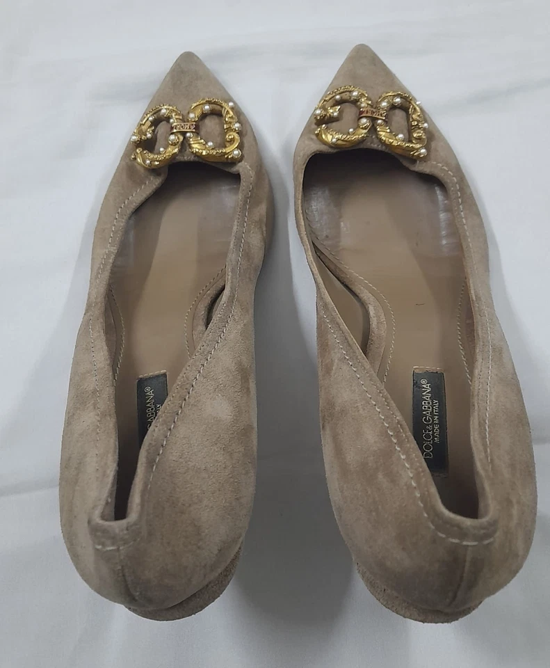 Zapatos de tacón de cuero Dolce n Gabbana Seude talla 40 de la UE Foto 2 de 4