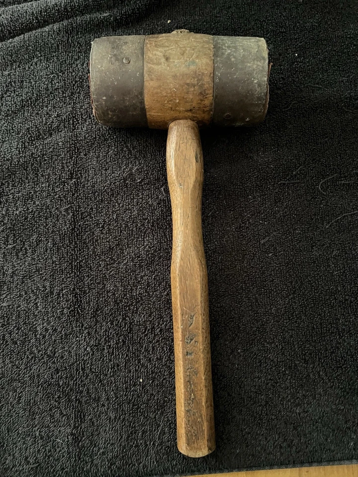 "Mazo de madera vintage de vino/barril de 12"" de largo" Foto 2 de 4