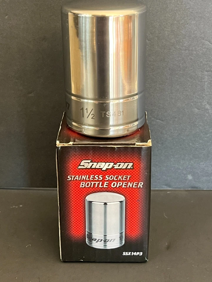 NEW IN BOX! SNAP-ON TOOLS 2014 PROMOTION STAINLESS STEEL SOCKET BOTTLE OPENER!  - Image 3 of 4