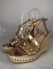 Ladies Rose Gold Wedges Sandals