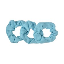 3 Set Small Scrunchies Cotton Hair Bobble Sky Blue, Fashion Style Accessory