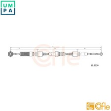 CABLE PULL MANUAL TRANSMISSION 11.3350 FOR MERCEDES-BENZ V-CLASS VITO/Van/Bus