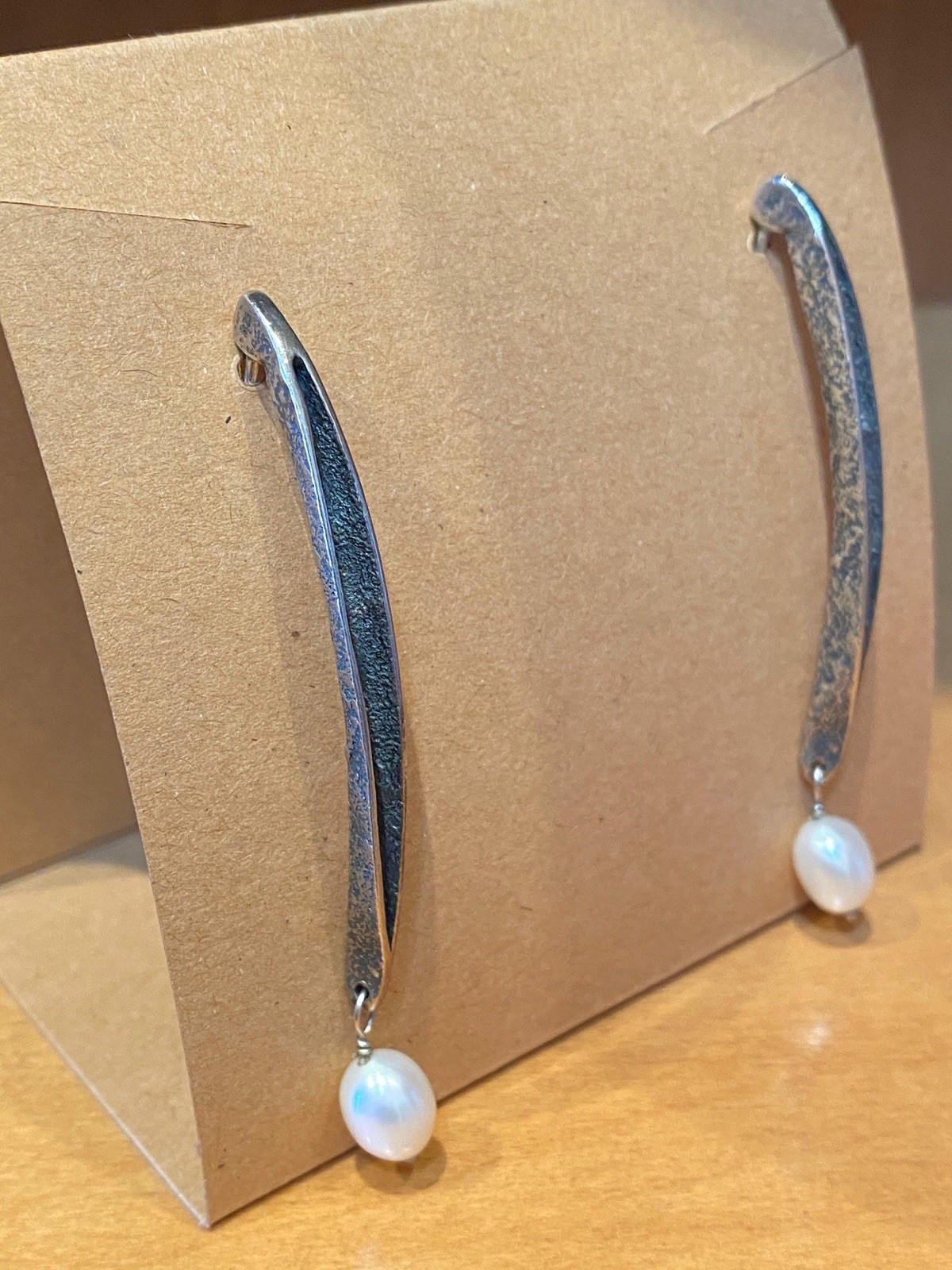 Silver Silpada Dangle Drop Earrings with Freshwat… - image 2