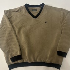 Lyle  Scott Scotland Sz XL Sweater Mens V-Neck Pullover Rayon Breathable