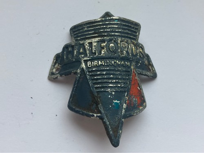 #ad VINTAGE ORIGINAL HALFORDS BIRMINGHAM BIKE BICYCLE TUBE HEAD BADGE NAME PLATE GBP 99.50